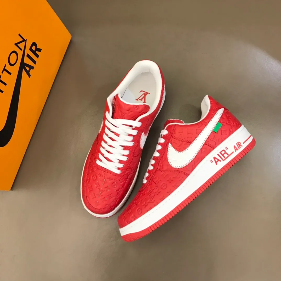Men's shoes💰p440 "*oui* Vuitto*" x OFF-WHITE x Nike three-party collaboration! Trendy and cool men's casual sports shoes with unrivaled color matching. The design idea basically continues the style of THE TEN. The Swoosh line and tongue label have a very familiar visual effect and are both fashionable and trendy! A must-have for fashionistas! The effect on your feet is absolutely stunning! Size: 38-45
